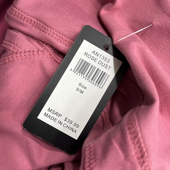 🆕Lydaa Athletic Jacket & Short Set Rose & White W/Pockets & Stripes S,M,L & XL - Picture 7 of 10